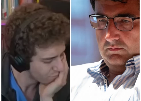 Daniels Narodickis savas dzīves pēdējā vakarā un Vladimirs Kramņiks (ekrānuzņēmums no video / Vidapress / ddp; kolāža: jauns.lv)