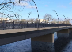 Мост за 15 миллионов: в Салацгриве завершено строительство переправы через Салацу