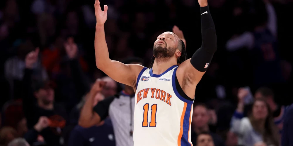 Ņujorkas "Knicks" uzbrukuma līderis un spēles diriģents Džeilens Bransons.