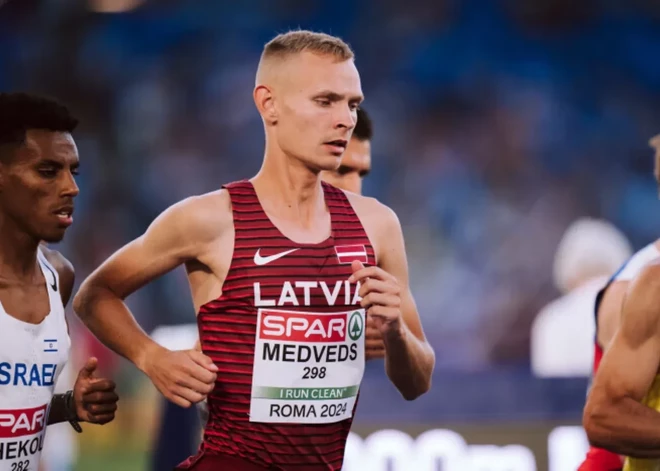 Artūrs Niklāvs Medveds sasniedzis jaunu Latvijas rekordu desmit kilometru skrējienā