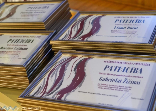 Augšdaugavas novadā godina izcilākos skolēnus