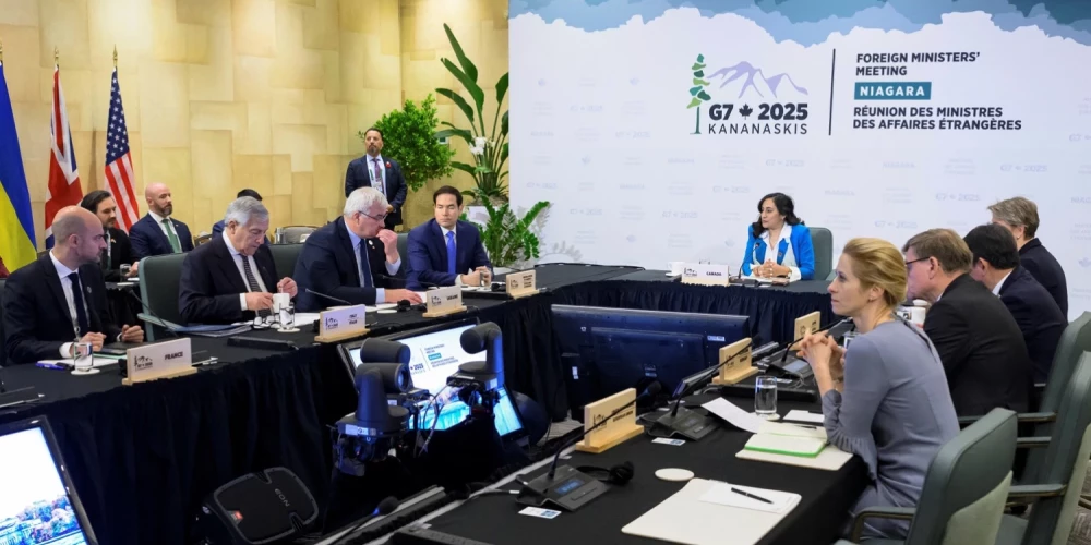 G7 ministri nosoda Ķīnas atbalstu Krievijai. 