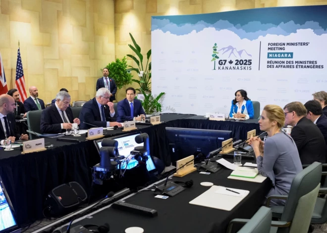 G7 ministri nosoda Ķīnas atbalstu Krievijai