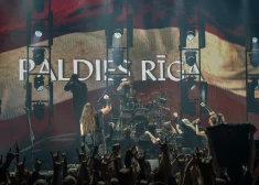 FOTO: koncertzāli "Palladium" ar varenu uzstāšanos satricina pašmāju smagā metāla grandi "Skyforger"