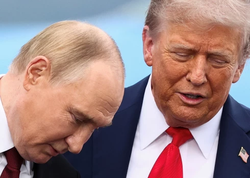 Vladimirs Putins un Donalds Tramps 2025. gada 15. augustā.