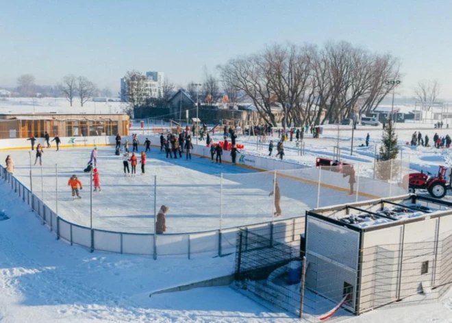 Sezonu sāks Pasta salas slidotava Jelgavā