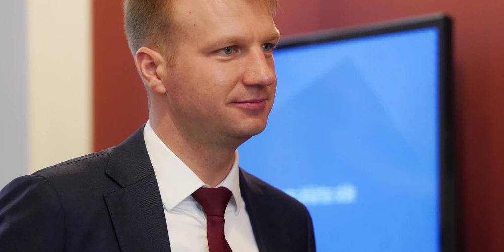 Klimata un enerģētikas ministrs Kaspars Melnis. 