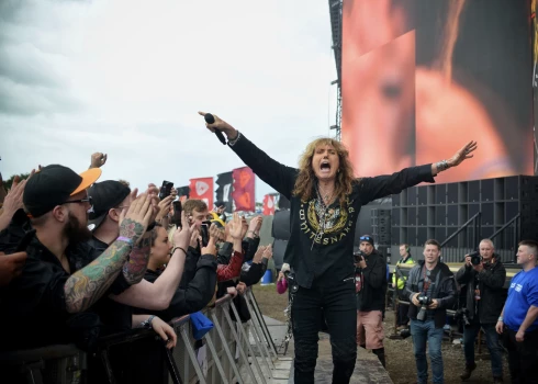 Deivids Koverdeils kādā festivālā Lielbritānijā 2019. gadā.