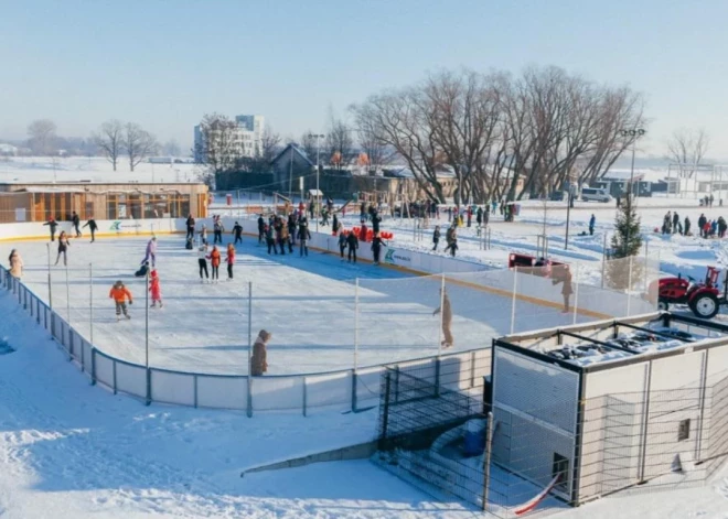 В Елгаве уже скоро начнет работать каток на острове Паста