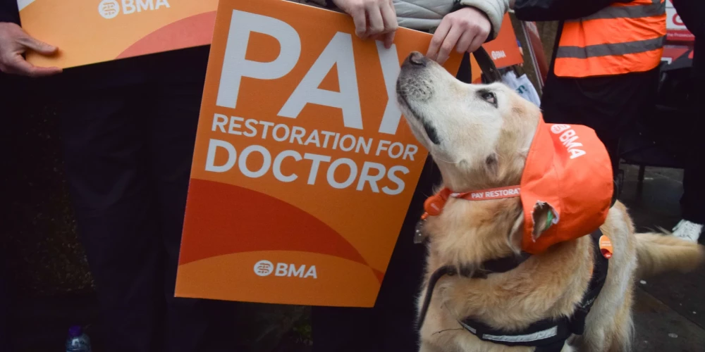 Ārstu streiks Anglijā.