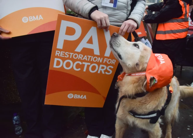 Ārstu streiks Anglijā.