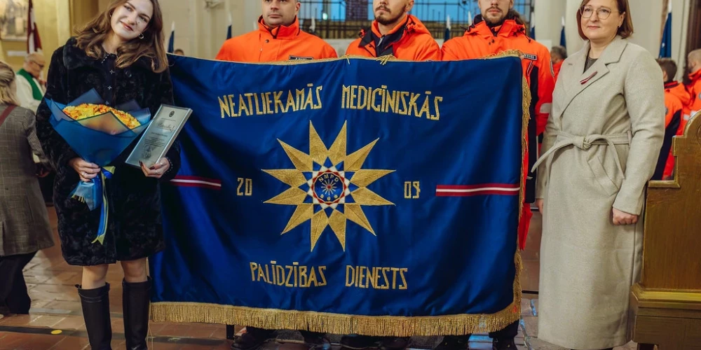 NMPD svētku karoga iesvētīšana.