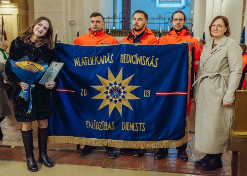 NMPD svētku karoga iesvētīšana.