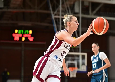 Kitija Laksa pirmajā spēlē Slovēnijā bija rezultatīvākā Latvijas spēlētāja.