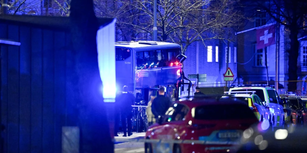 Traģēdijas vieta Stokholmas centrā (foto: Scanpix / EPA)