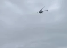 Lizuma pagastā ļaudis samulsina apdzīvotā vietā zemu lidojošs helikopters