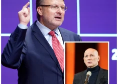 Ainārs Šlesers un Alvis Hermanis (kolāža: jauns.lv)