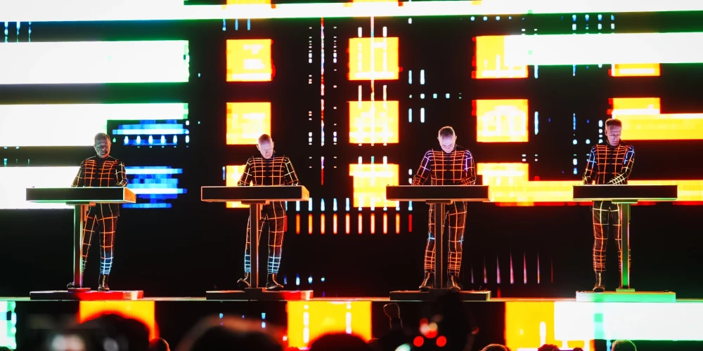 "Kraftwerk" uzstāšanās "Palladium" (foto: Juris Rozenbergs)