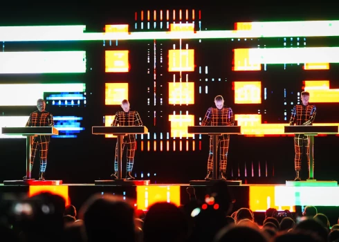 "Kraftwerk" uzstāšanās "Palladium" (foto: Juris Rozenbergs)