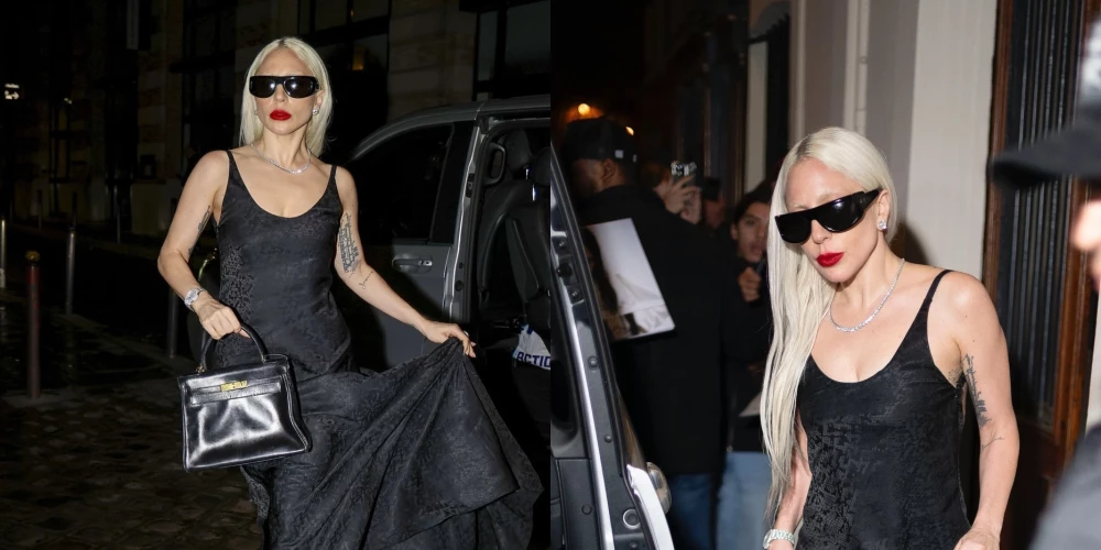 Леди Гага эффектно появилась в парижском ресторане Laperouse.