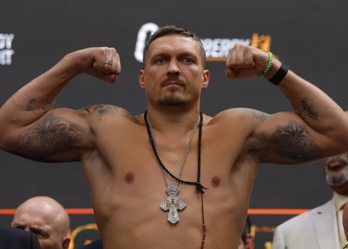 Ukraiņu bokseris Oleksandrs Usiks.