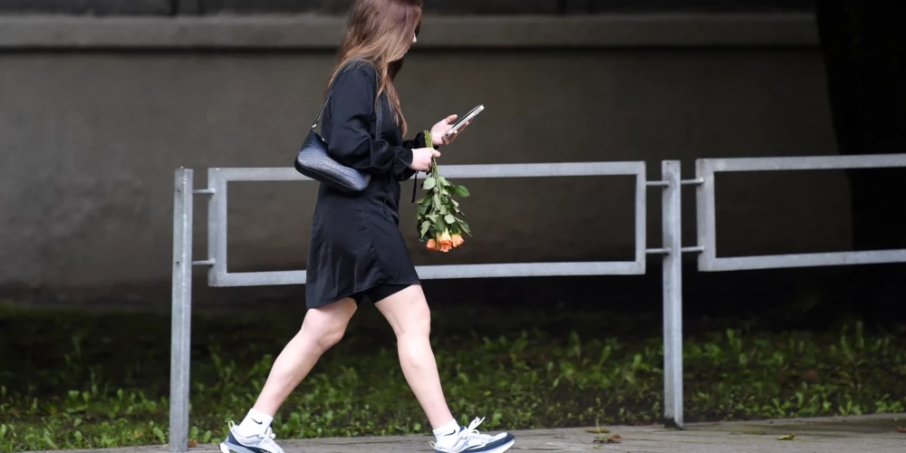 Zinību dienas rīts Rīgas centrā.