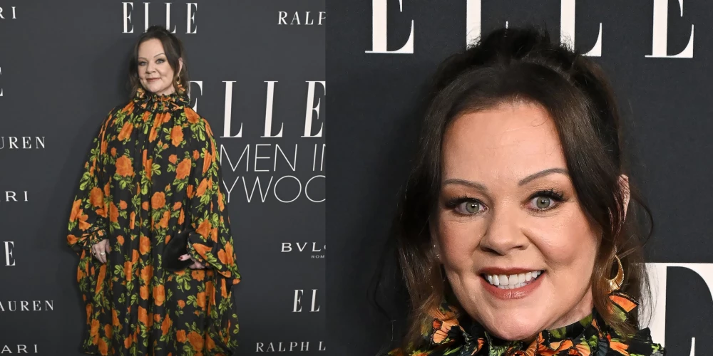 Мелисса Маккарти в ярком платье поразила гостей ELLE Women in Hollywood.