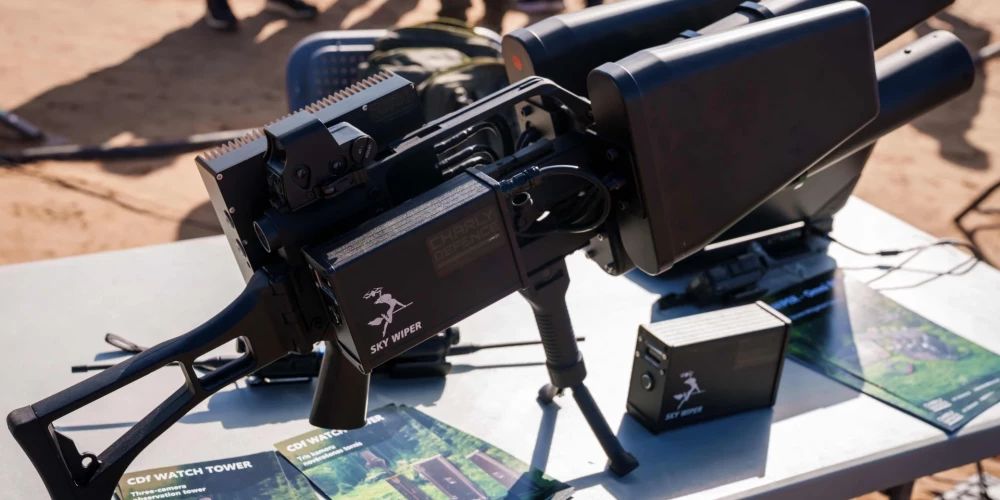 Lietuvas ierocis pret droniem "SkyWiper". 