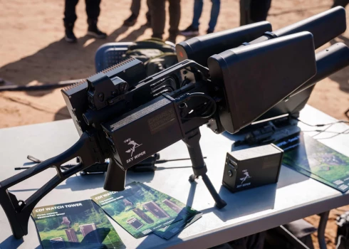 Lietuvas ierocis pret droniem "SkyWiper". 