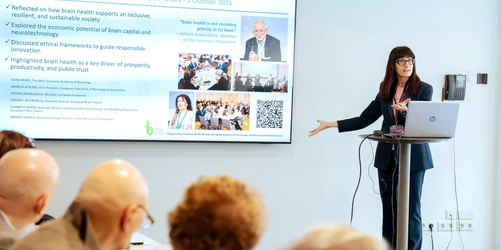 Eiropas Neiroloģijas akadēmijas prezidente, profesore Elena Moro.