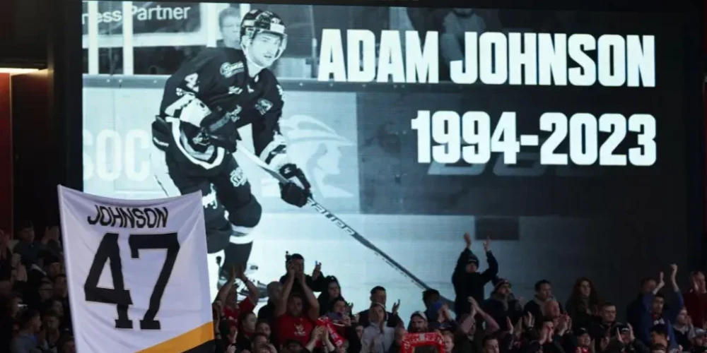 Adama Džonsona nāve 2023. gada oktobrī likusi sasparoties attiecībā uz kakla sargu ieviešanu profesionālajā hokejā.