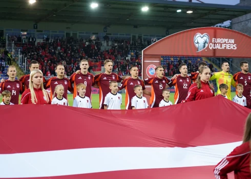 Latvijas futbola izlase.
