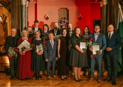 Apbalvojumu “Goda novadnieks” un “Gada novadnieks” pasniegšanas ceremonija Siguldas Jaunajā pilī.