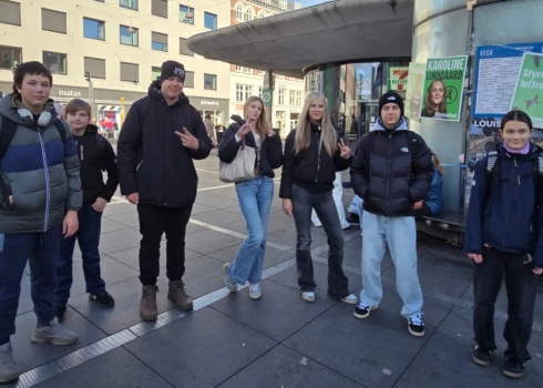 Mērsraga skolēni Dānijā.