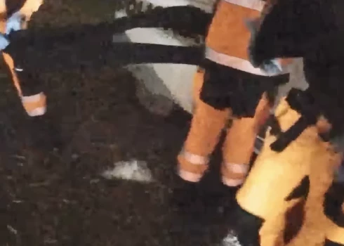 Kadrs no Lietuvas policijas video.