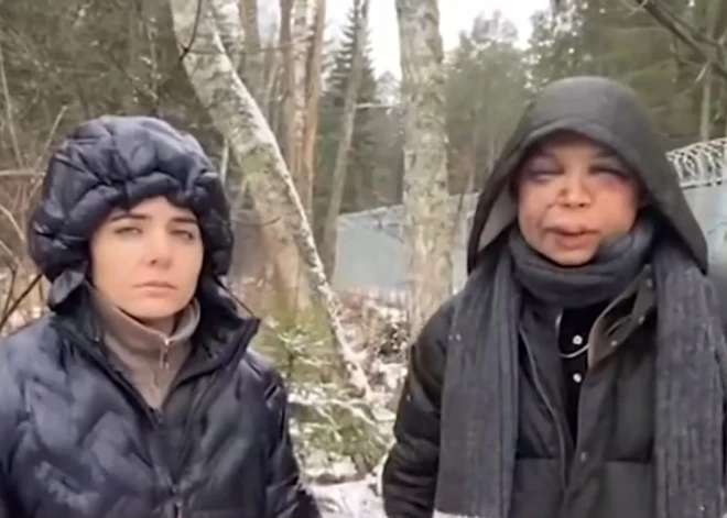 ВИДЕО: в Беларуси показали двух "напуганных и избитых" латвийскими пограничниками кубинцев