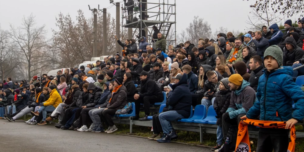"JDFS Alberts" fani cer, ka izdosies revanšēties "Grobiņai" par sāpīgo neveiksmi pārspēlēs pērn (foto: JDFS Alberts / Facebook)