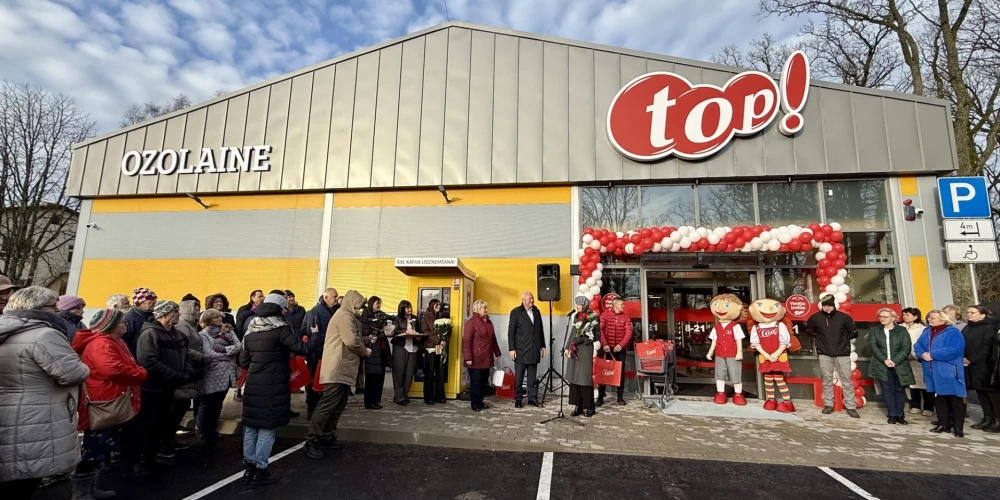 В Озолайне отпраздновали открытие нового магазина top!