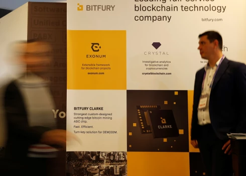 "Bitfury" stends Maltas "Blockchain Summit" 2018. gadā