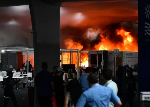 Liesmās ANO klimata konferences ēka Belemā