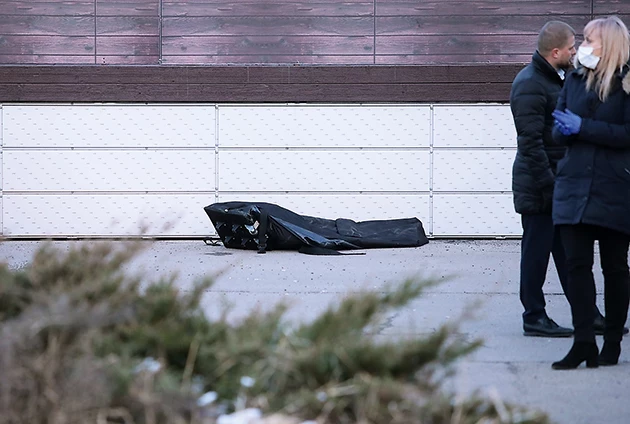 Nozieguma vieta Pļavniekos Andreja Saharova ielas un Akadēmiķa Mstislava Keldiša ielas krustojumā.