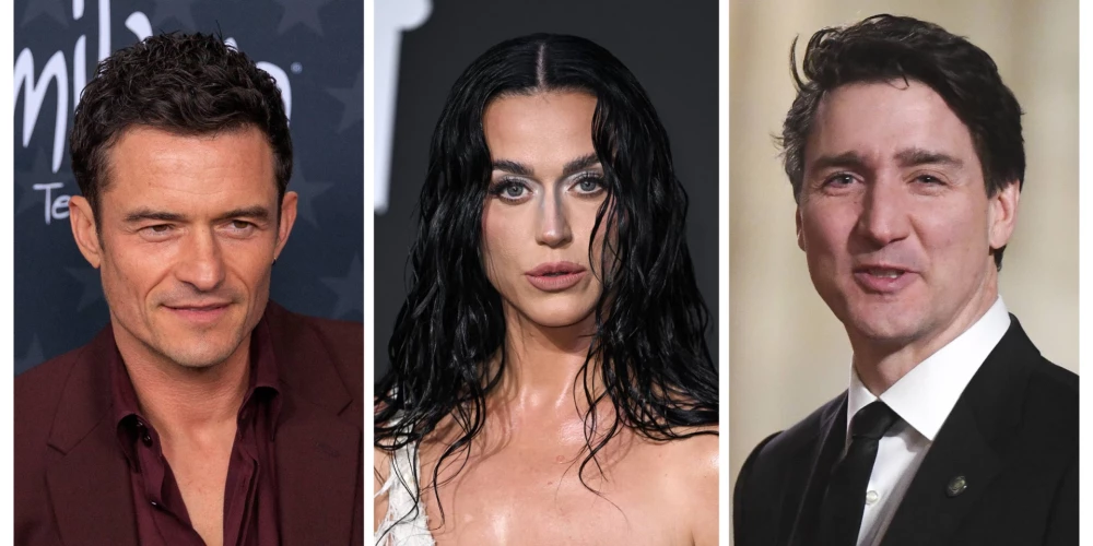 Orlando Blūms, Keitija Perija un Džastins Trudo.