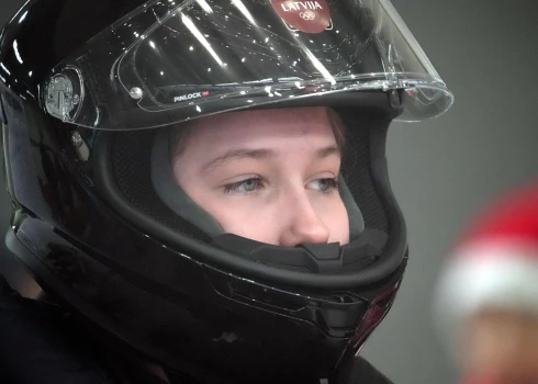 Jaunā Latvijas bobslejiste Amēlija Kotāne.
