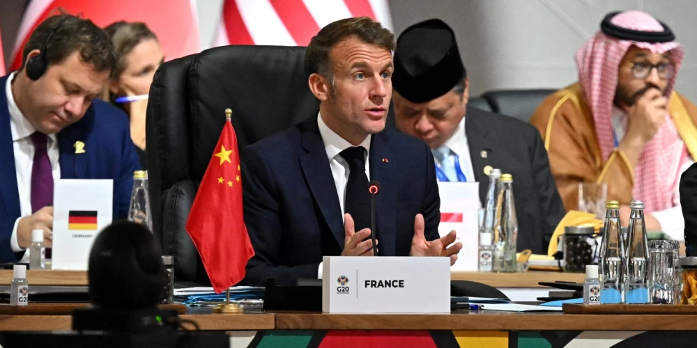 Francijas prezidents Emanuels Makrons.