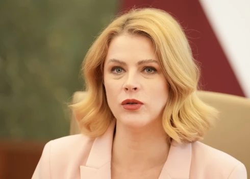 Ministru prezidente Evika Siliņa. 