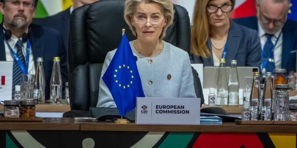 Eiropas Komisijas prezidente Urzula fon der Leiena.