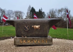 ФОТО: конфета-гигант! В Скривери появился памятник "сладкой коровке" - Gotiņa 