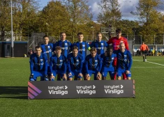 "Grobiņas" futbolisti ne bez pūlēm saglabā vietu Latvijas virslīgā