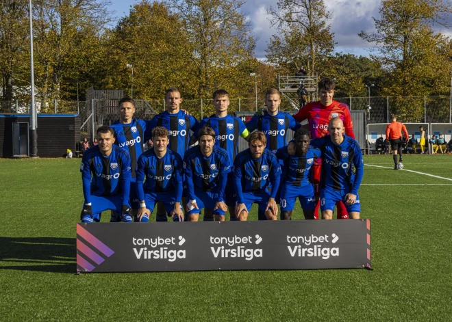 "Grobiņas" futbolisti ne bez pūlēm saglabā vietu Latvijas virslīgā