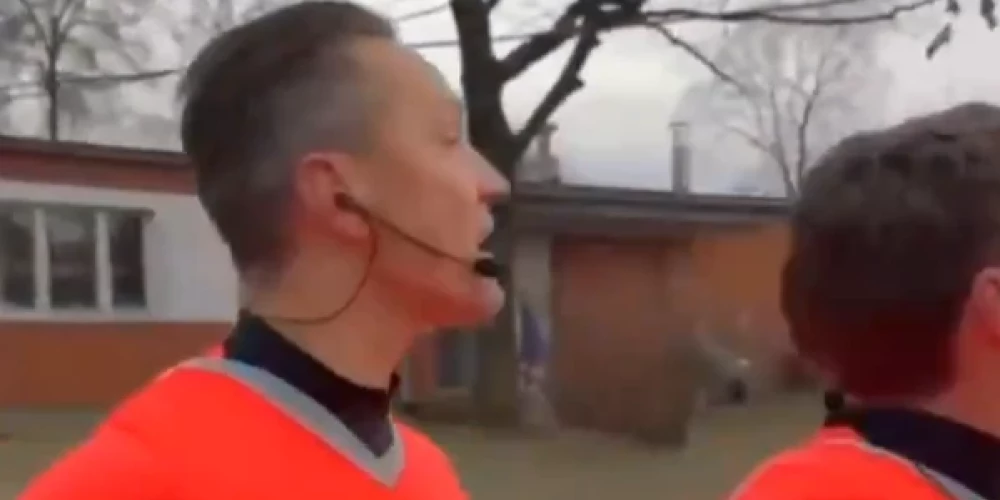 Andris Treimanis konfliktē ar JDFS "Alberts" faniem. 